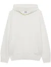 Msgm Oversized Wool-cashmere Sweater With Hood In White
