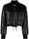 Msgm High-shine Puffer Jacket In Black