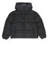 Msgm Ripstop Nylon Puffer Jacket Unisex In Nero
