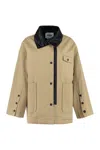 Msgm Padded Jacket With Zip And Snaps