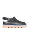 Msgm Padded Platform Mules In Black