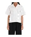 Msgm Paillette-embellished Shirt In White