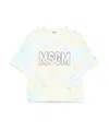 Msgm Paint-splatter T-shirt In White