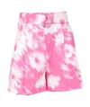 Msgm Shorts With Pinces In Pink