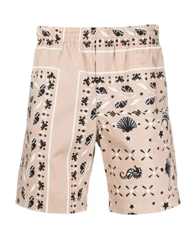 MSGM MSGM PAISLEY PRINTED ELASTICATED WAIST SHORTS