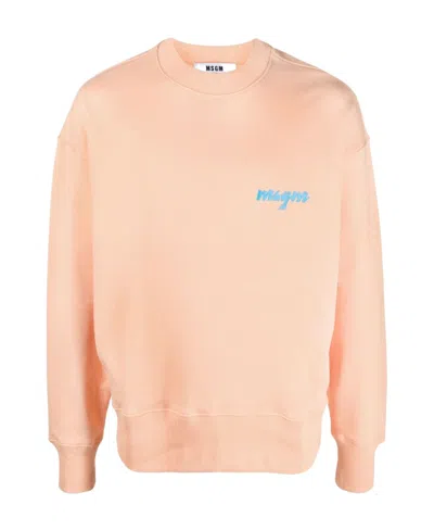 MSGM MSGM LOGO PRINTED CREWNECK SWEATSHIRT