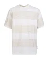 Msgm Panelled Crewneck T-shirt In White