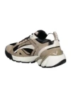 Msgm Panelled Lace-up Sneakers In Brown