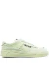 Msgm Panelled Low-top Sneakers In Green
