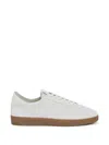 Msgm Man Sneakers Light Grey Size 9 Leather In White