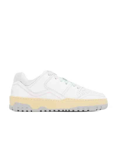 Msgm Panelled Low-top Sneakers In White