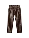 Msgm Panelled Trousers In Brown
