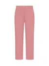 Msgm Pink Viscose Blend Pant In Pink