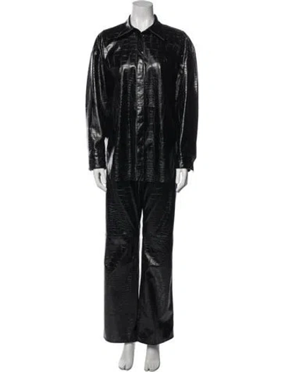 Pre-owned Msgm Pant Set In Black