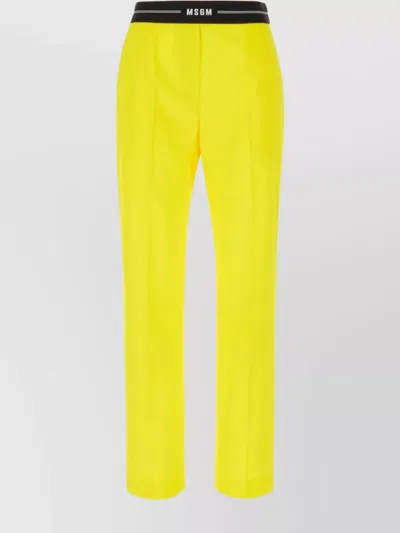 MSGM PANT WOOL CENTRAL PLEATS