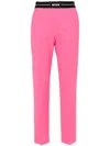Msgm High-waist Slim-fit Trousers