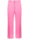Msgm High-waist Cropped Trousers