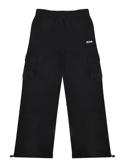 Msgm Kids' Pants In Black