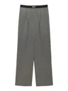 Msgm Pantalone Grey In Gray