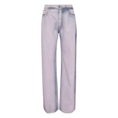 Msgm Pantalone Pants In Purple