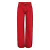 Msgm Pantalone Pants In Red