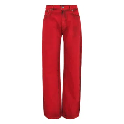 Msgm Pantalone Pants In Red