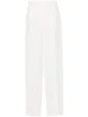 Msgm Pleated Tailored Wool Trousers