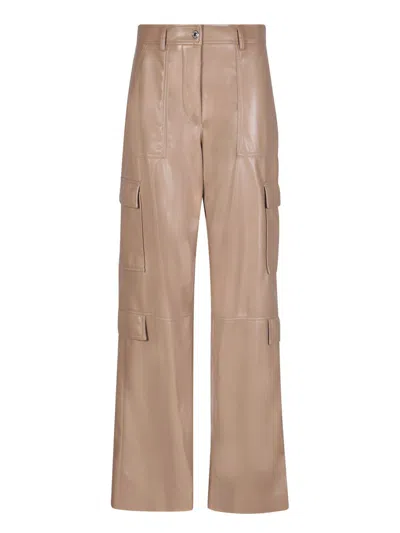 Msgm Trousers In Beige