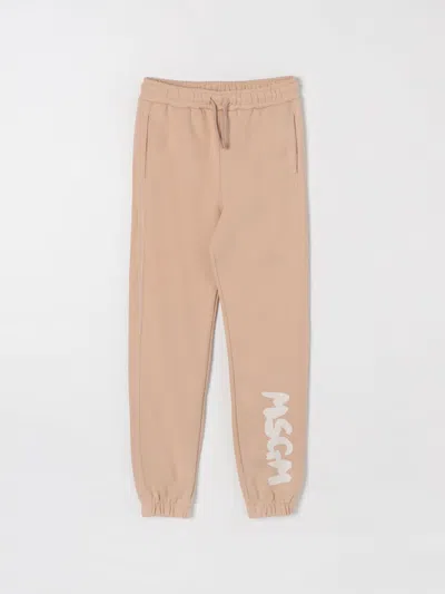 Msgm Pants  Kids Color Beige