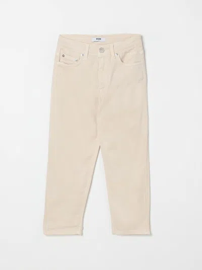 Msgm Pants  Kids Kids Color Beige