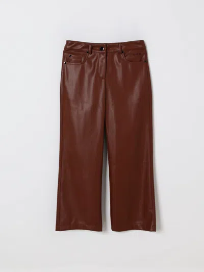 Msgm Pants  Kids Kids Color Biscuit In Animal Print