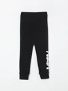 Msgm Logo-print Cotton Leggings In Schwarz