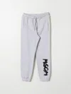 Msgm Logo-print Track Pants In Grey