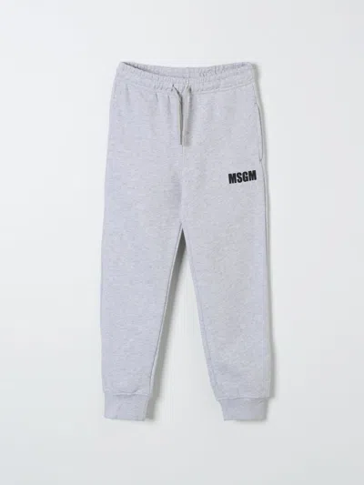 Msgm Pants  Kids Kids Color Grey In Grau