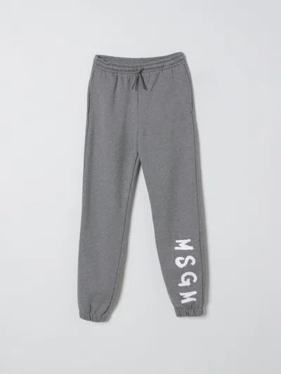 Msgm Pants  Kids Kids Color Grey In Gray