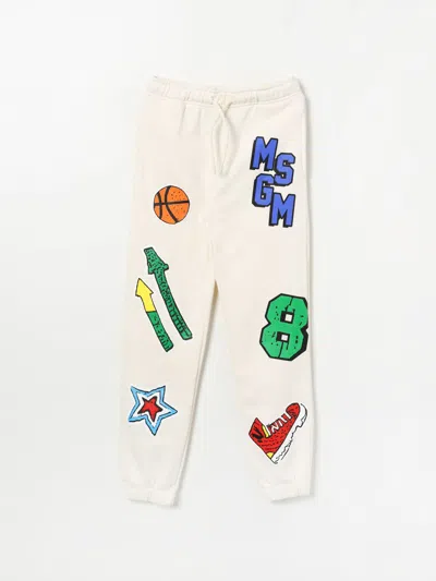 Msgm Pants  Kids Kids Color White In Weiss