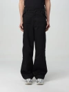 Msgm Utility Cargo Pant With Multiple Pockets In Black