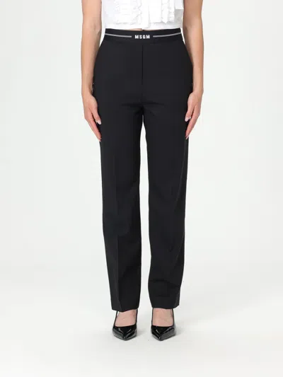 Msgm Pants  Woman Color Black