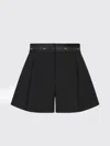 Msgm Shorts  Woman Color Black In Black