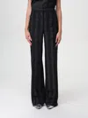 Msgm Pants  Woman Color Black In Schwarz