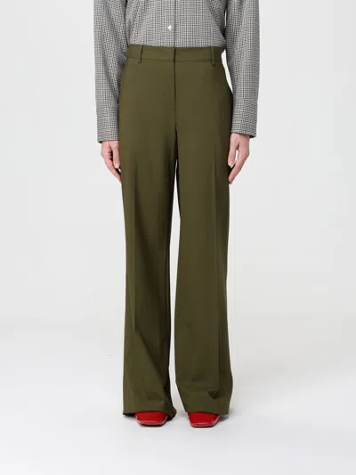 MSGM PANTS MSGM WOMAN COLOR GREEN,H40121012