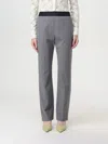 Msgm Pants  Woman Color Grey In Grau