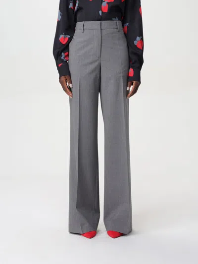 MSGM PANTS MSGM WOMAN COLOR GREY,F89805020