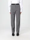 Msgm Pants  Woman Color Grey In Gray