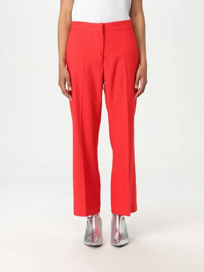 MSGM PANTS MSGM WOMAN COLOR RED,421145014