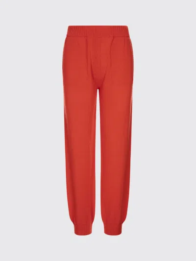 Msgm Pants  Woman Color Red In Purple