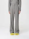 Msgm Pants  Woman Color White In Black