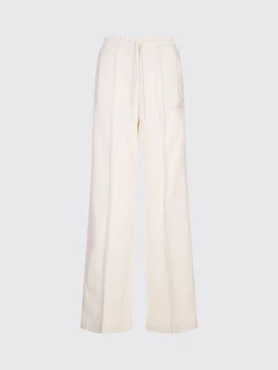 Msgm Pants  Woman Color White In Neutral
