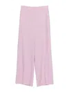 Msgm Belt-loop Palazzo Pants In Pink