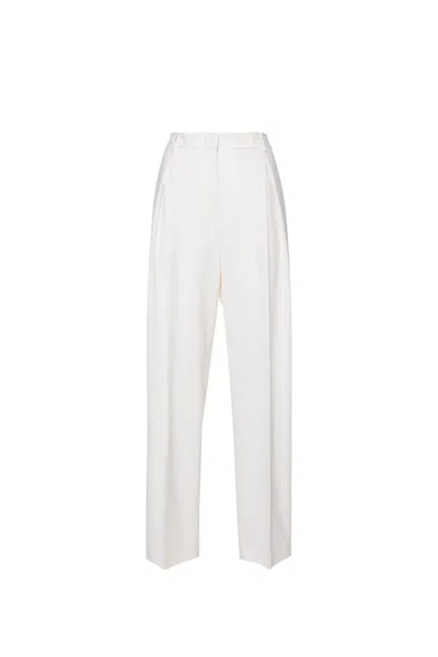 Msgm Trousers In White